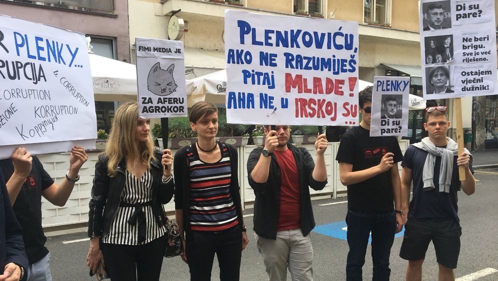 Prosvjed Foruma mladih SDP-a (Foto: Ivana Brkić Tomljenović)