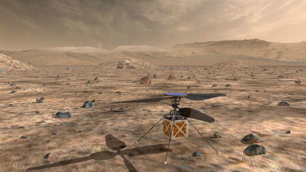 NASA helikopter na Marsu (Foto: NASA/JPL-Caltech)