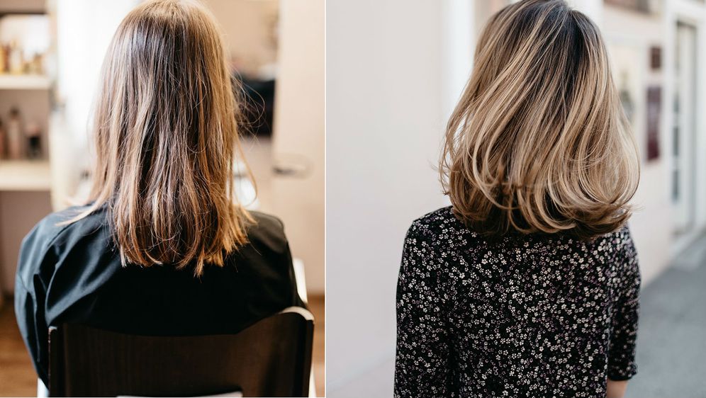 Kosa prije i poslije tretmana Instant Highlights