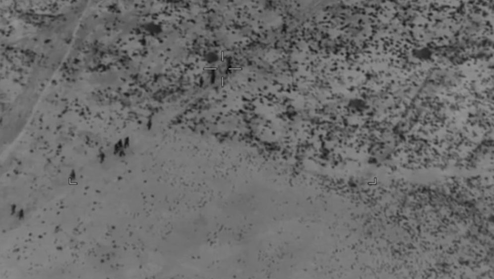 Snimka napada na talibane s američkog drona (Screenshot: dvidshub.net)