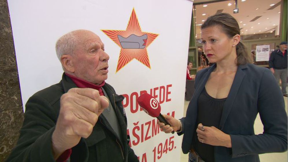 Antifašistički borac Nadir Dedić i Barbara Golja (Foto: Dnevnik.hr)