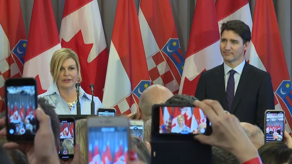 Kolinda Grabar-Kitarović i Justin Trudeau (Foto: Dnevnik.hr)