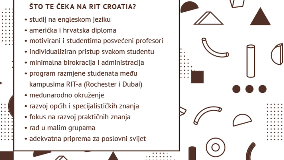 RIT Croatia studente priprema za tržište rada