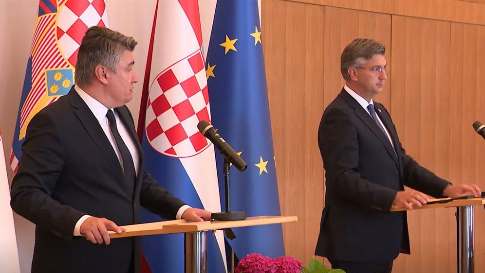 Andrej Plenković i Zoran Milanović