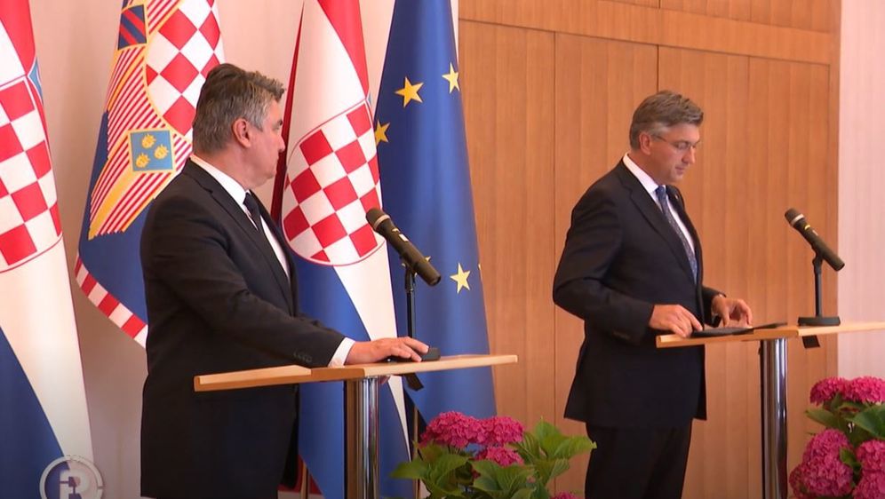 Zoran Milanović i Andrej Plenković