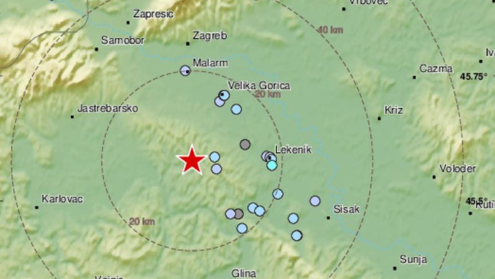 Potres u blizini Zagreba