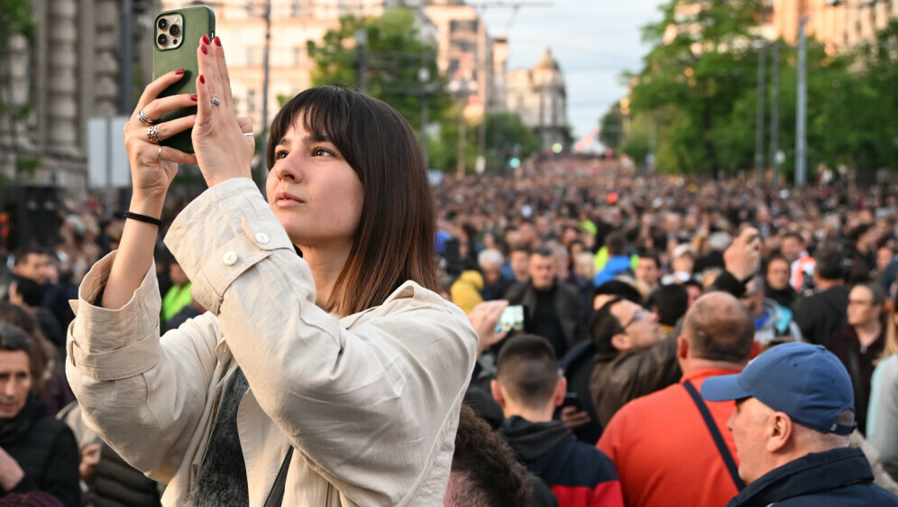 Veliki prosvjed u Beogradu