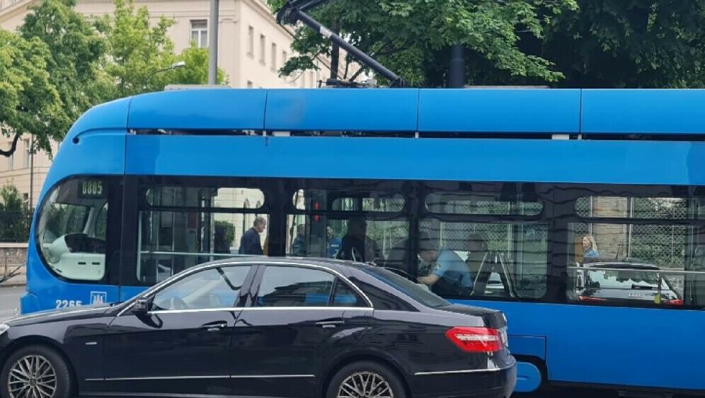 Nalet tramvaja na pješakinju u Draškovićevoj