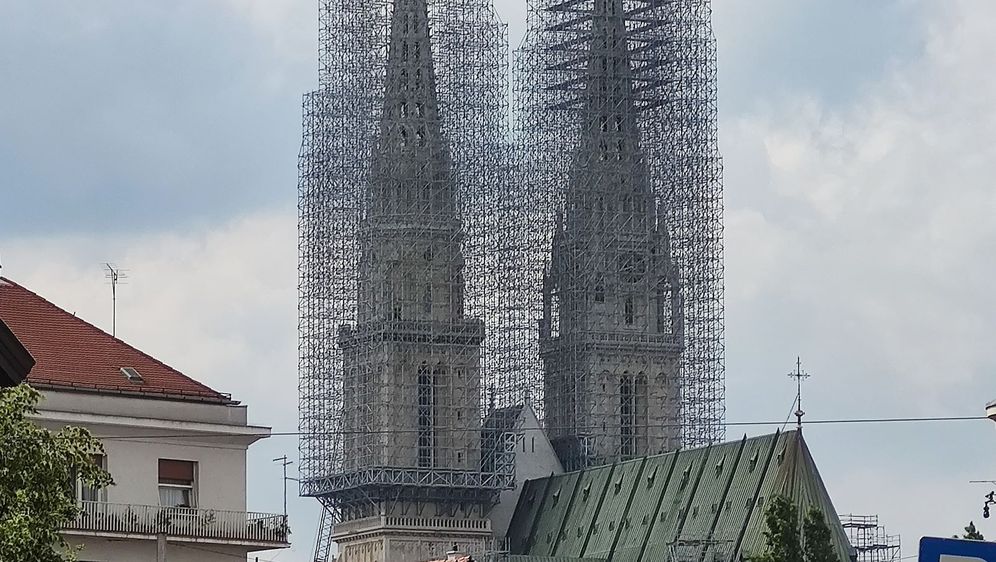 Nova skela na zagrebačkoj katedrali - 7