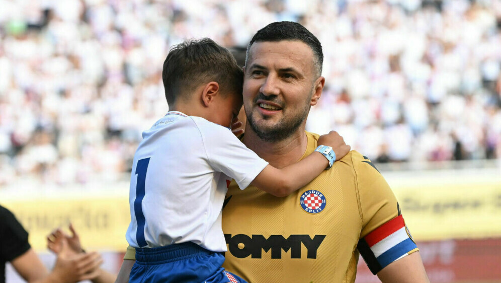 Danijel Subašić sa sinom