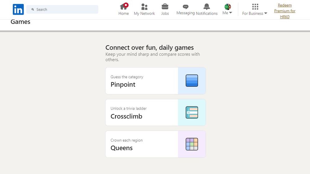 Igre na LinkedInu