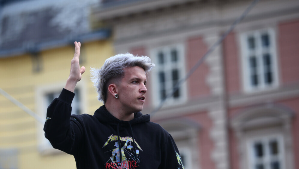 Doček Baby Lasagne na trgu - 1