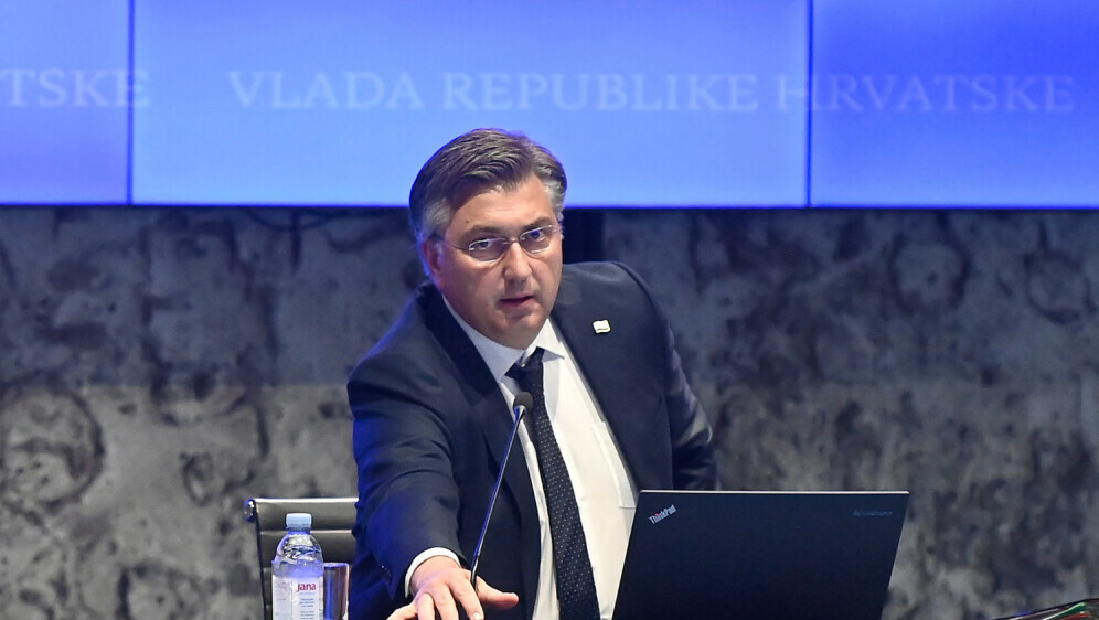 Andrej Plenković na sjednici Vlade