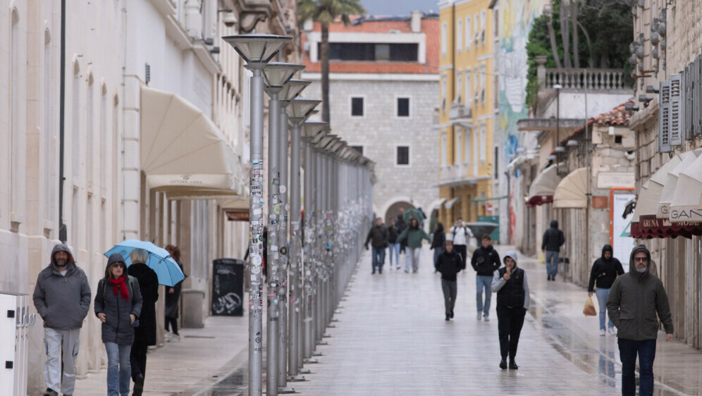 Kiša u Splitu, ilustracija