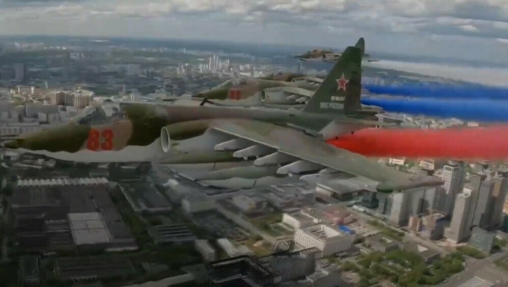Prelet ruskih ratnih aviona iznad Moskve - 1