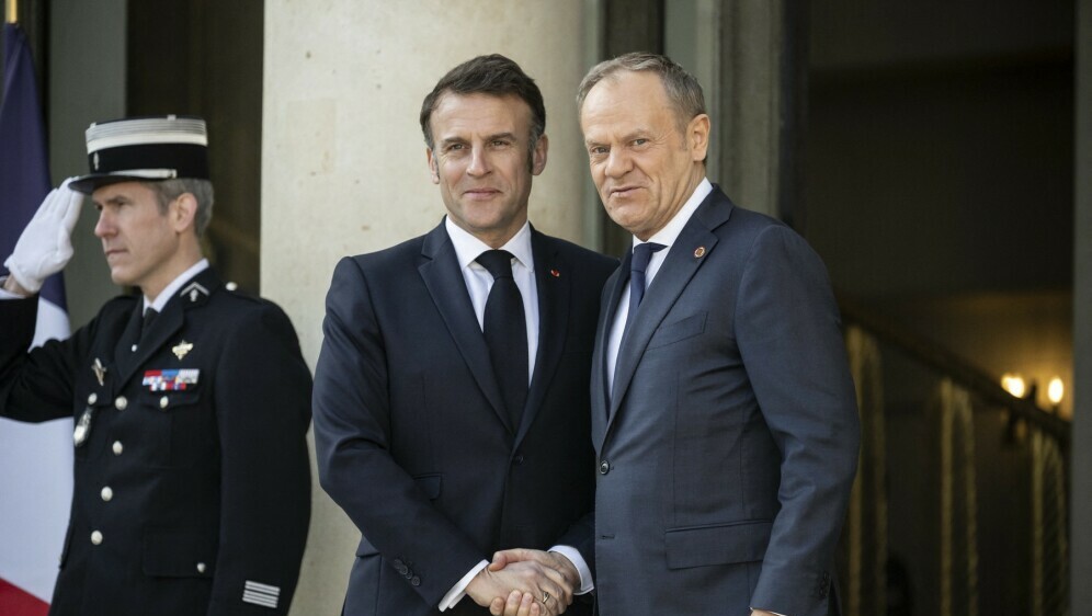 Tusk i Macron