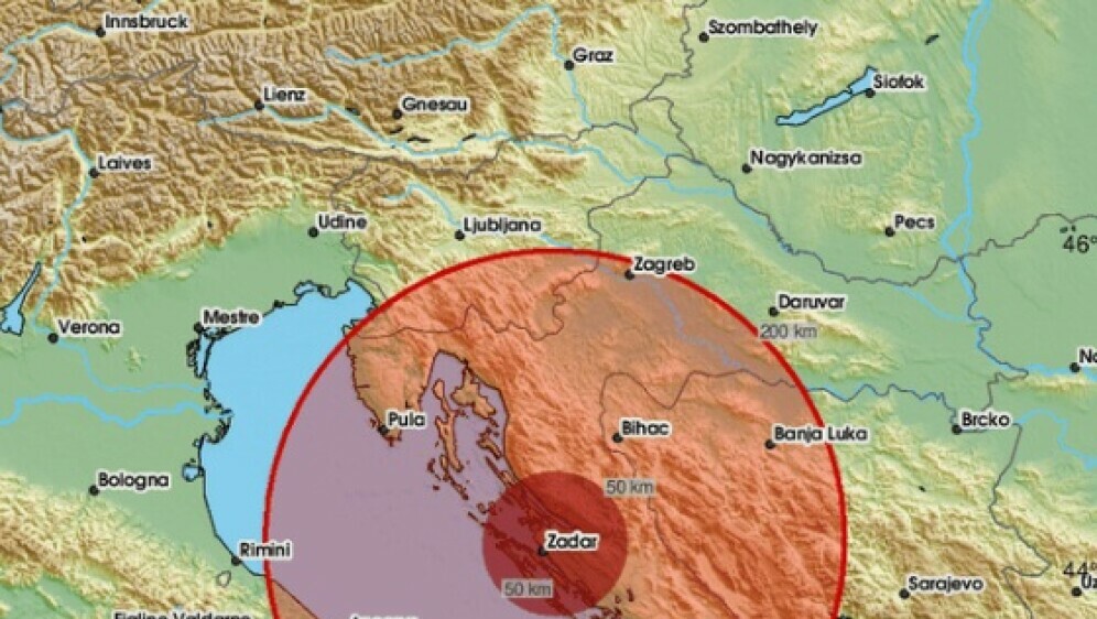Potres u NP Paklenica