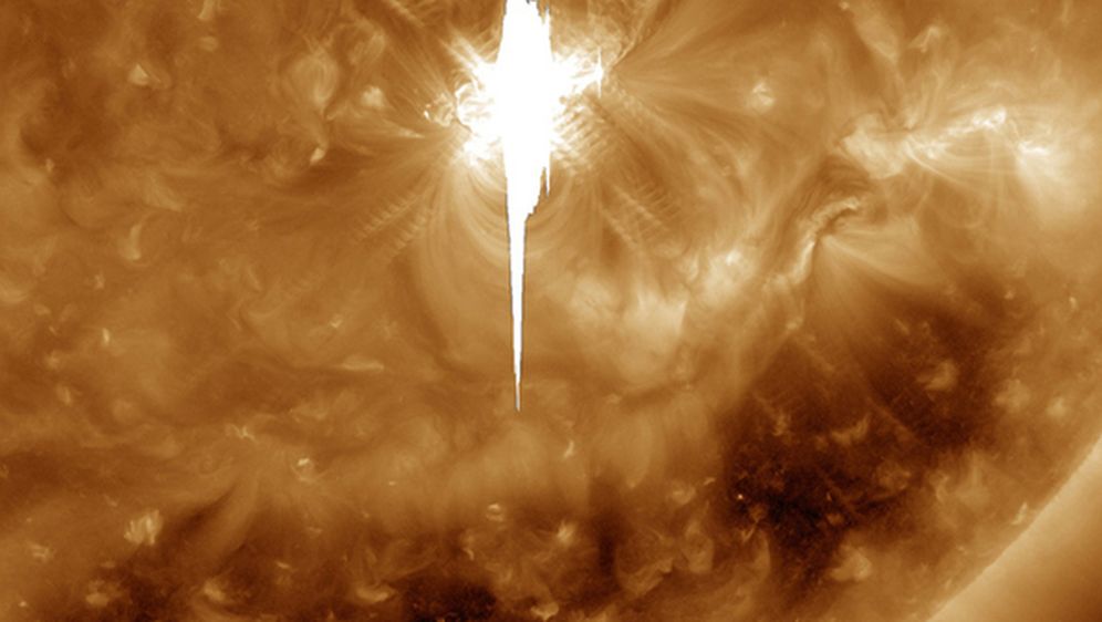 Solarna baklja, ilustracija