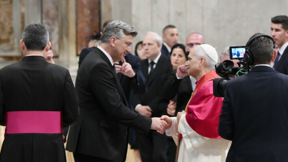 Premijer Andrej Plenković i papa Lav XIV.