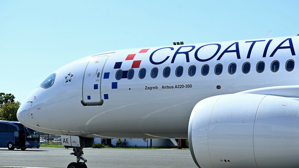 Zrakoplov Croatia Airlinesa, ilustracija