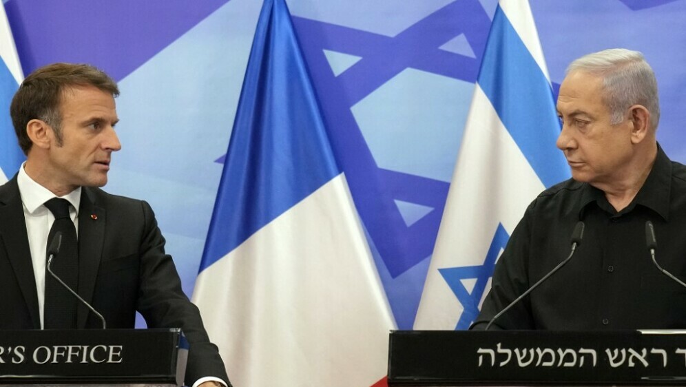 Emmanuel Macron i Benjamin Netanyahu
