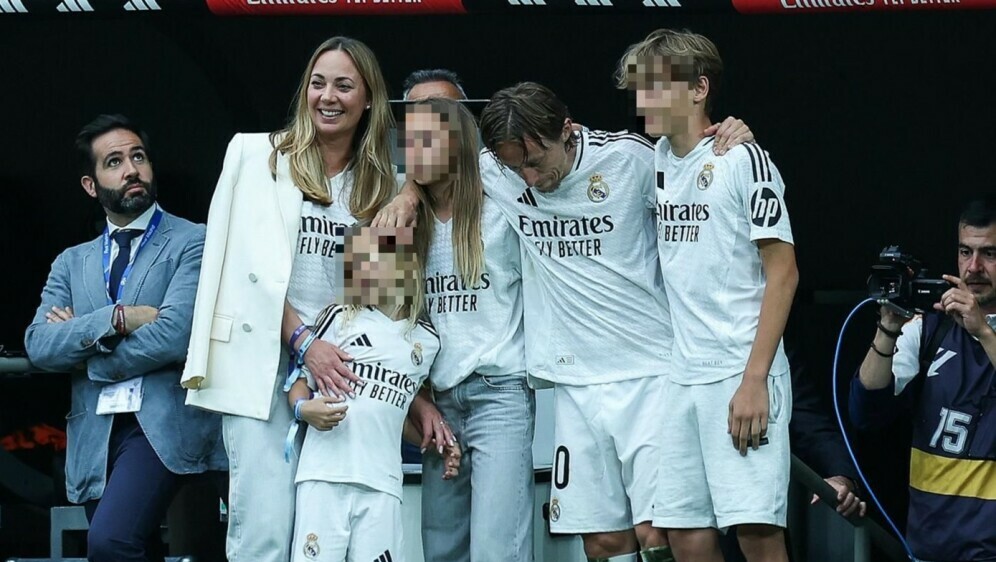 Luka Modrić s obitelji