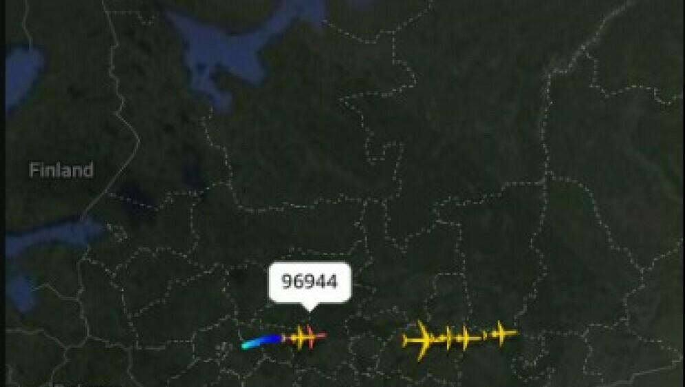Preusmjereni avioni iznad Moskve