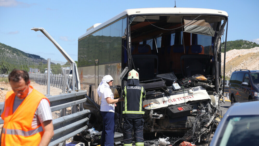 Sudar autobusa kod Vučevice