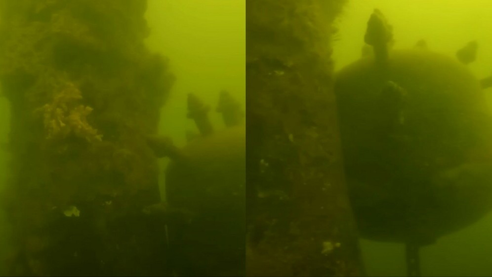 Podvodna mina u blizini pristaništa