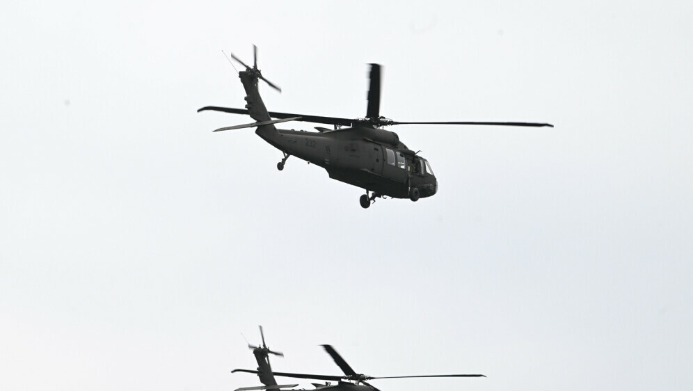 Helikopteri iznad Zagreba tijekom obilježavanja Dana državnosti 2024. godine