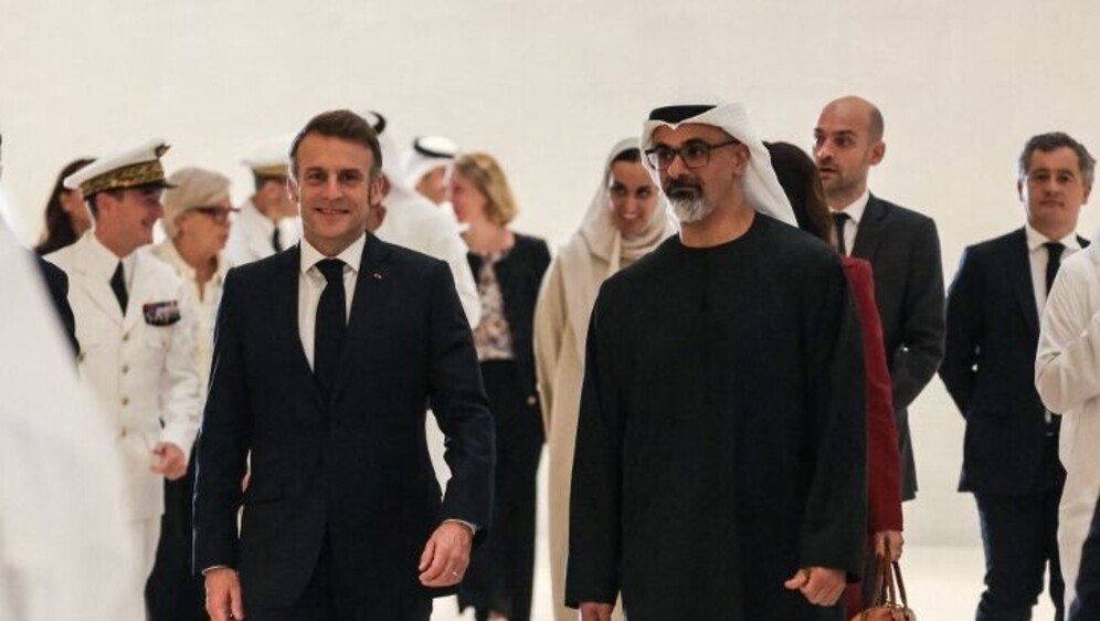 Macron i Zayed Al Nahyan