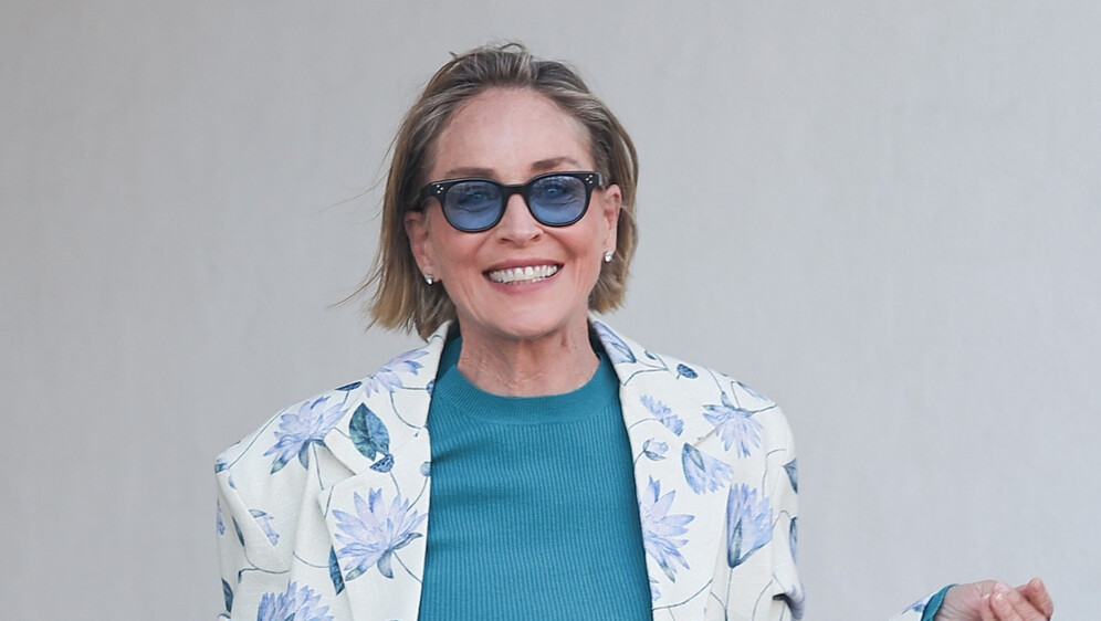 Sharon Stone nosi muški kaput brenda Perte D'ego - 2