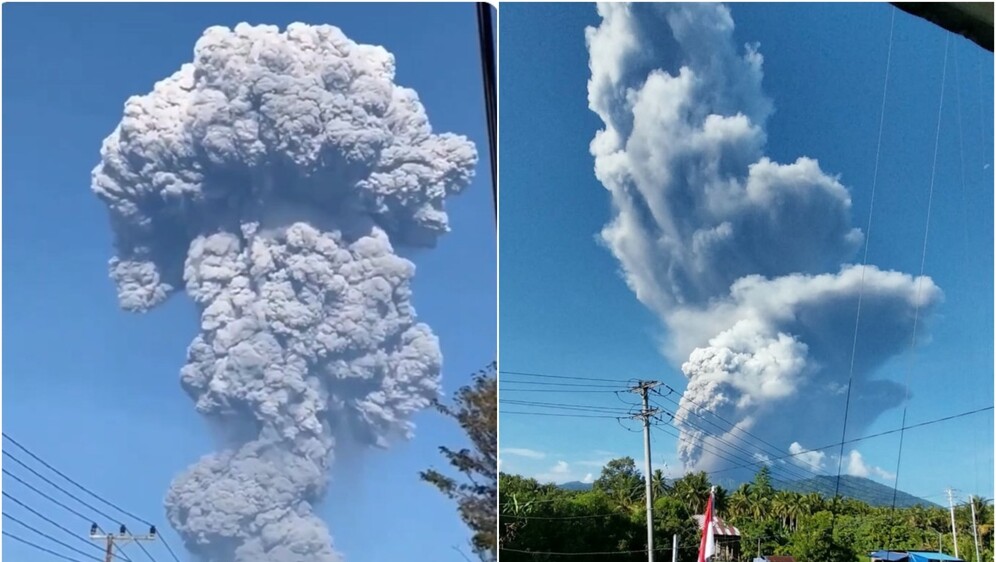 Erupcija vulkana Mount Dukono
