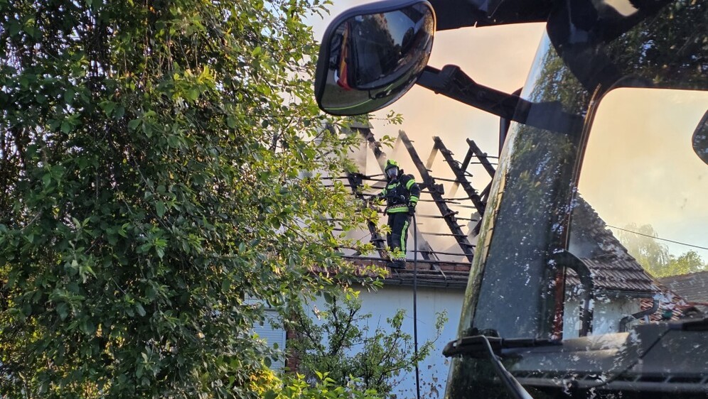Gašenje požara obiteljske kuće u Požegi - 3