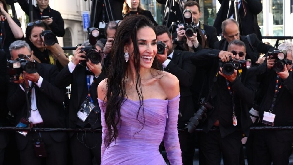 Demi Moore u Guccijevoj haljini u Cannesu