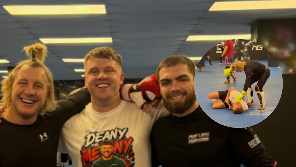 Influencer Dean Alex na treningu s Paddyjem Pimblettom