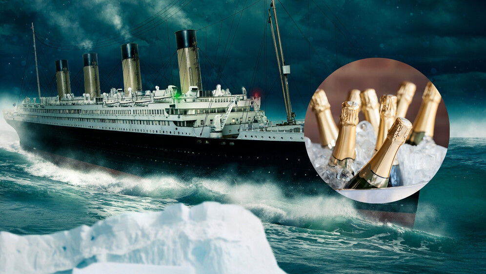 Titanic i boce Šampanjca