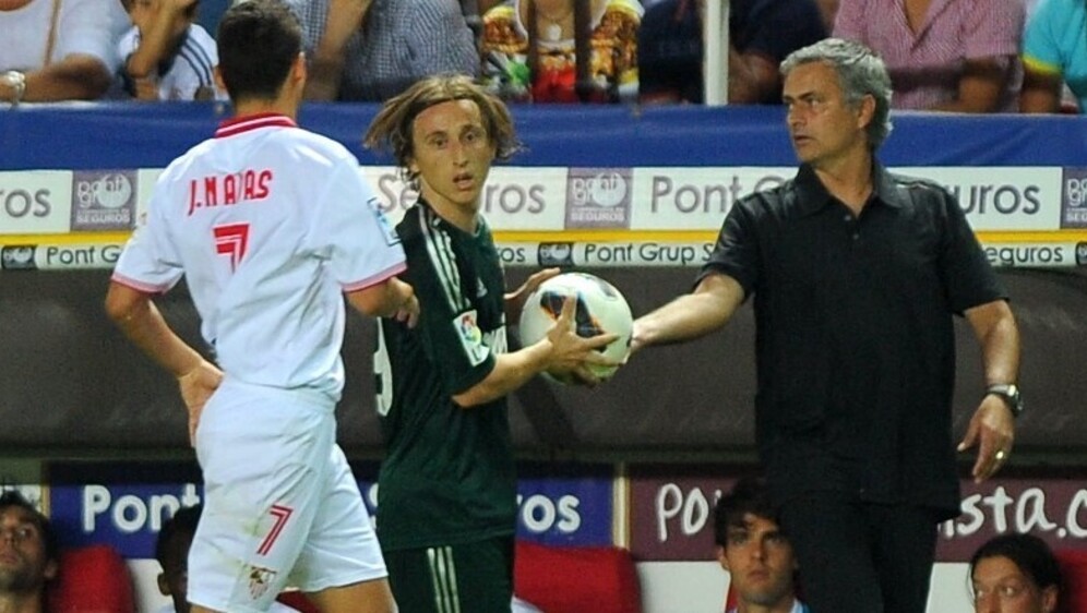 Luka Modrić i Jose Mourinho