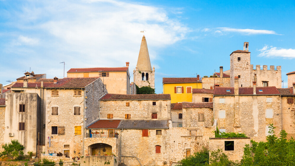 Panorama,Of,Bale,Village,In,Istrian,Peninsula,,Croatia.