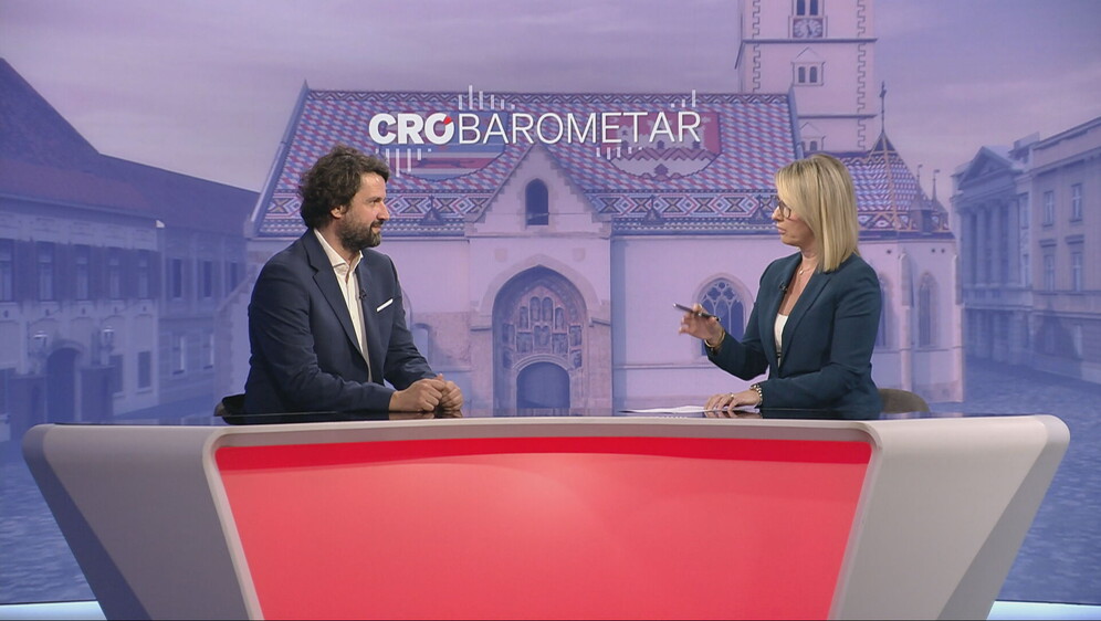Boris Jokić i Sabina Tandara Knezović, reporterka Dnevnika Nove TV