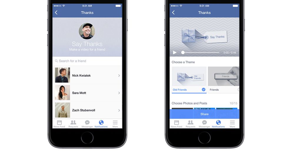 Pošaljite osobnu video poruku vašim prijateljima na Facebooku pomoću ‘Say Thanks’