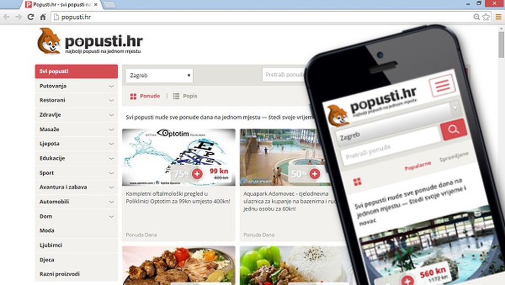 Saznajte sve popuste na novom portalu Popusti.hr