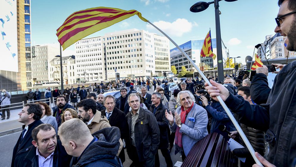 Prosvjed Katalonaca u Bruxellesu (Foto: AFP)
