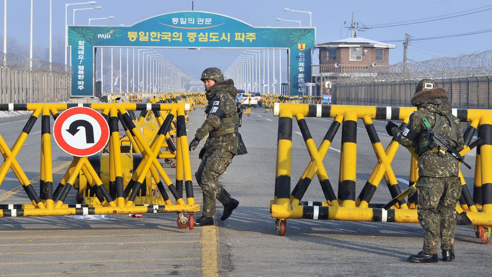 Demilitarizirana zona, južnokorejski vojnici (Foto: AFP)