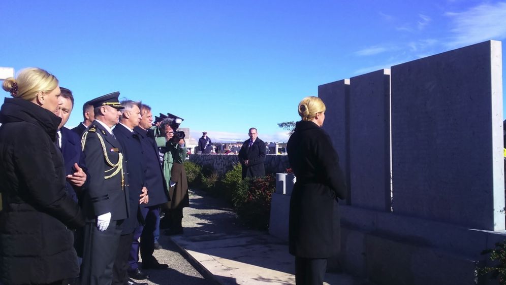 Kolinda Grabar-Kitarović u Škabrnji (Foto: Dnevnik.hr)