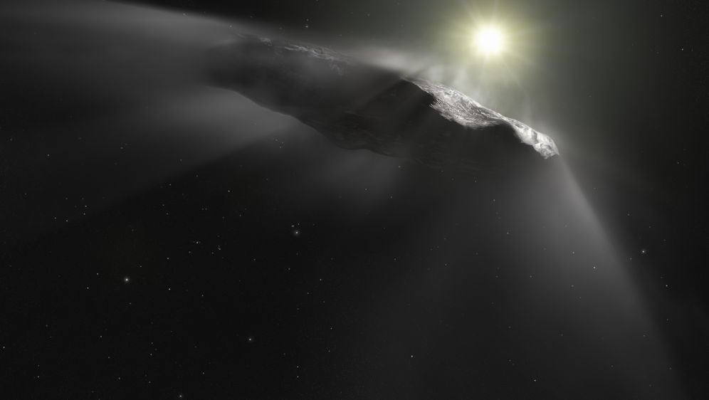 Prikaz Oumuamue koji je objavila European Space Agency (Foto: AFP)