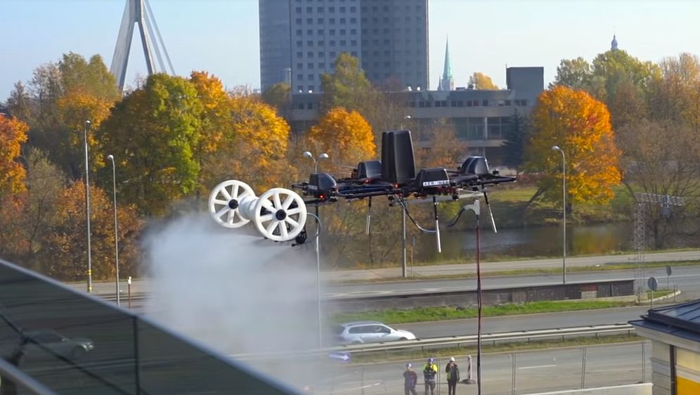 Aerones dron (Foto: YouTube)