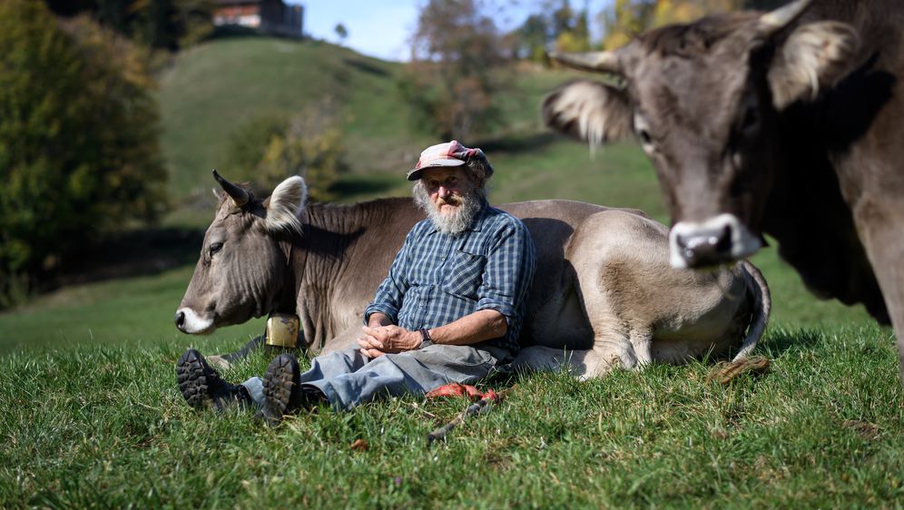 Švicarski farmer Armin Capaul, koji je pokrenuo referendumsku inicijativu za očuvanje kravljih rogova (Foto: AFP)