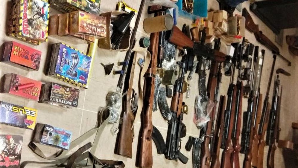 Pronađeno oružje na Korčuli (Foto: MUP)