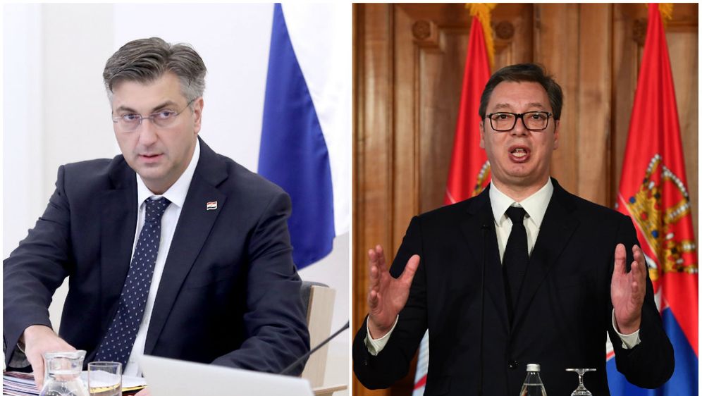 Andrej Plenković i Aleksandar Vučić (Foto: Pixell)